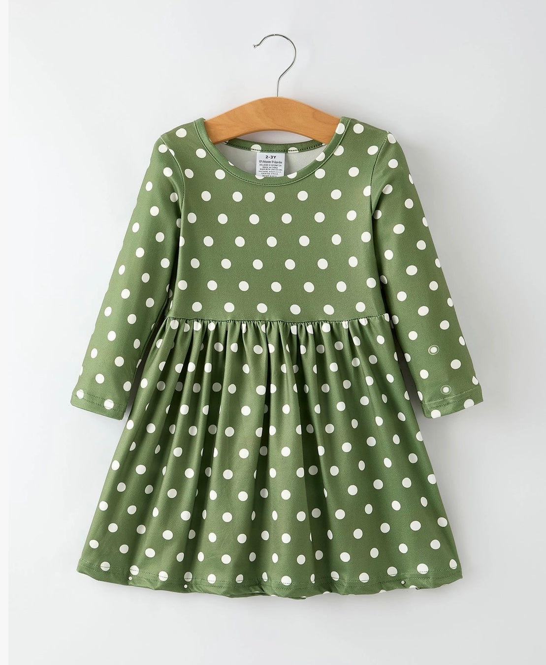 Fall polka dot dress
