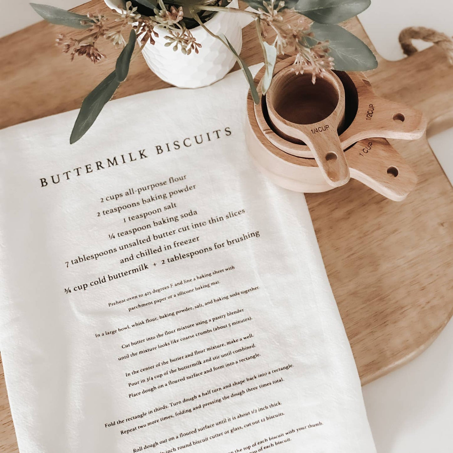 Buttermilk Biscuits Hand Towel- A Sweet Kitchen Gift