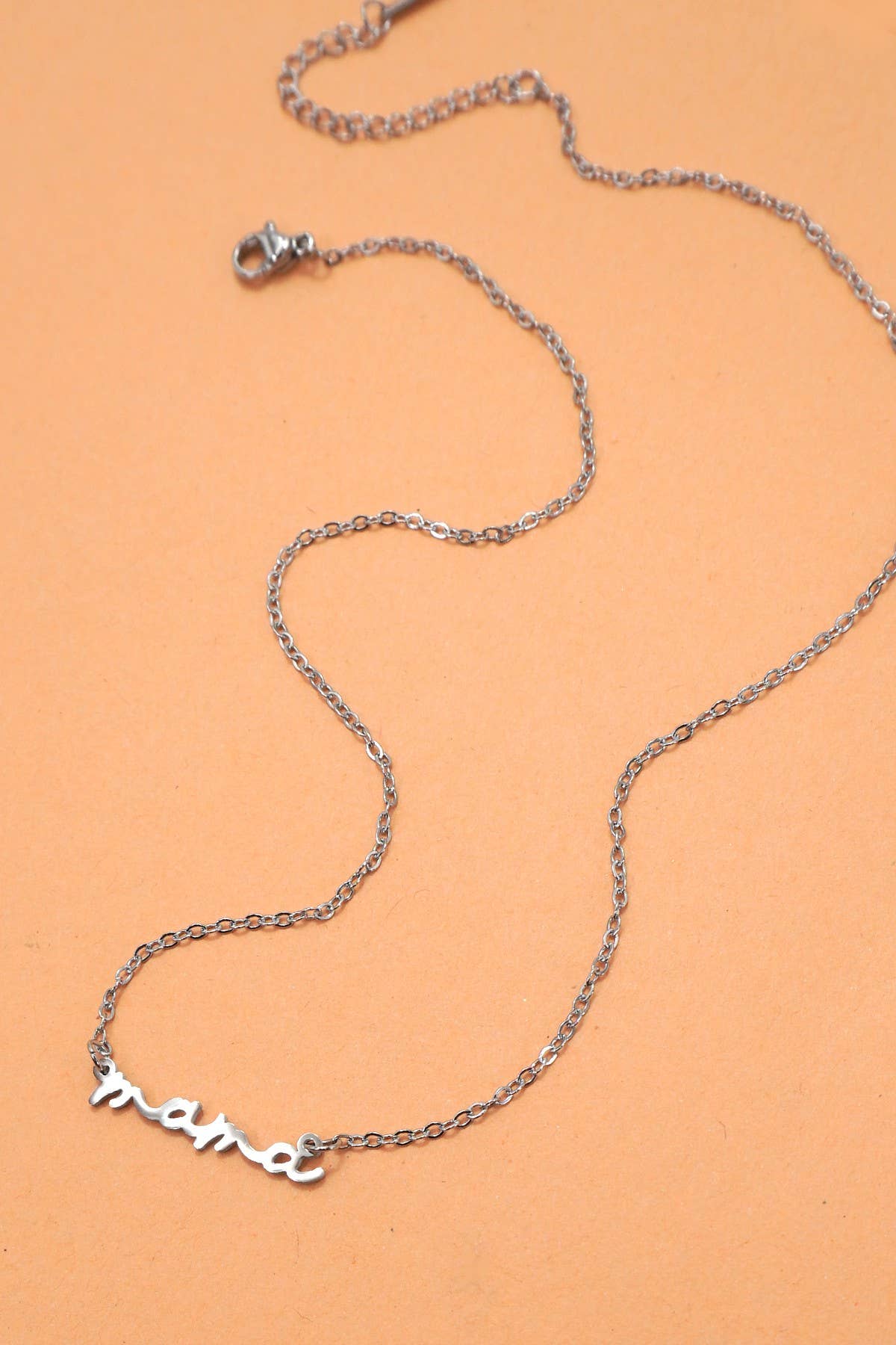18K STAINLESS STEEL TARNISH FREE MAMA NECKLACE | 40NK9479: GOLD