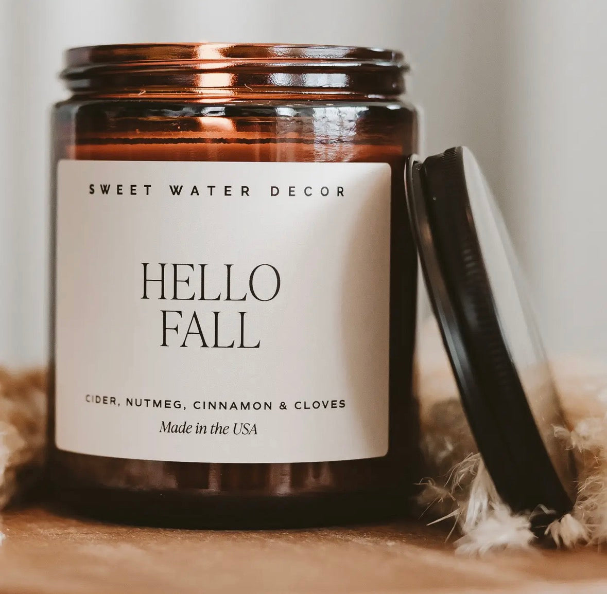 Hello Fall candle