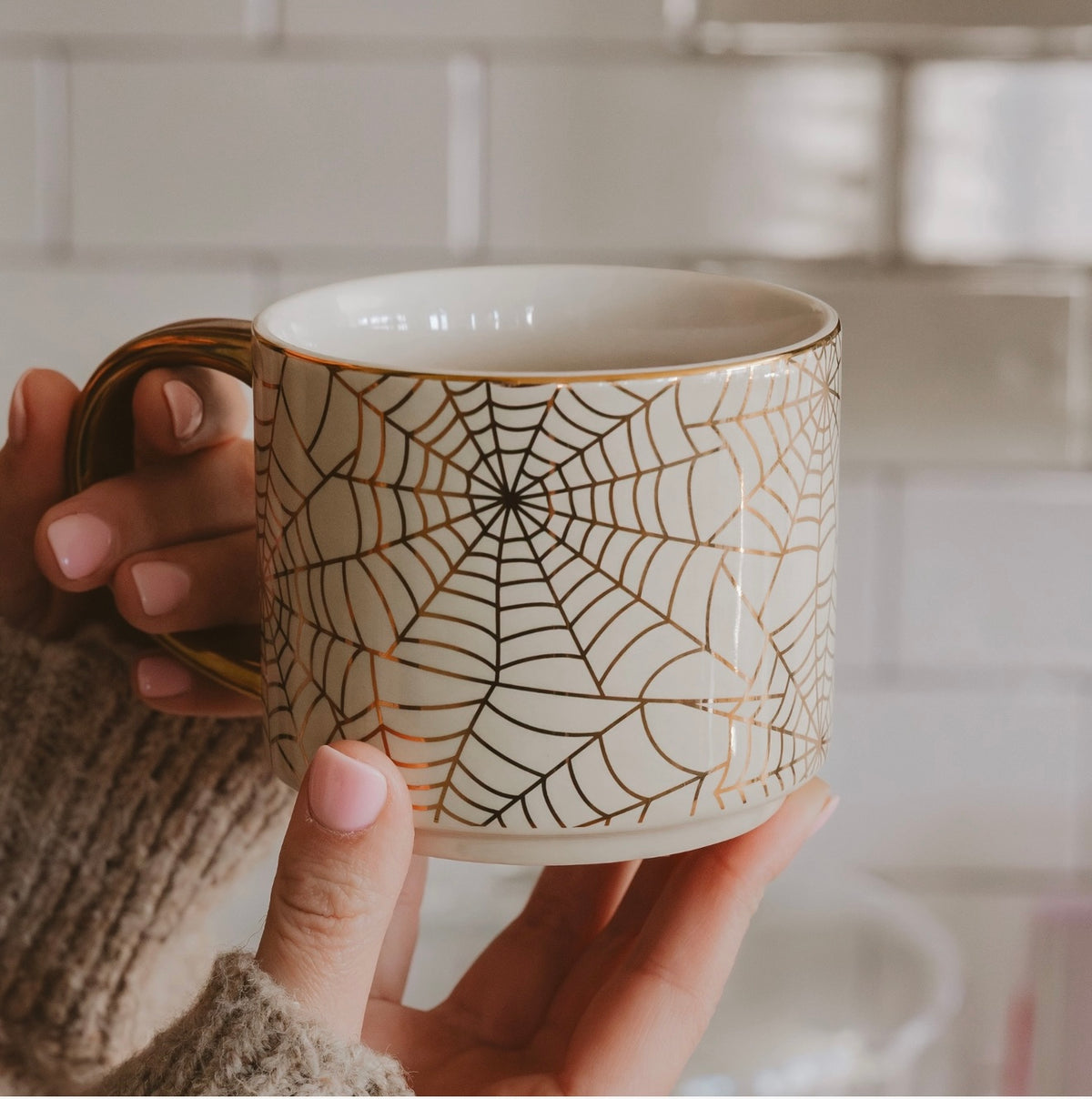 Spiderweb coffee mug