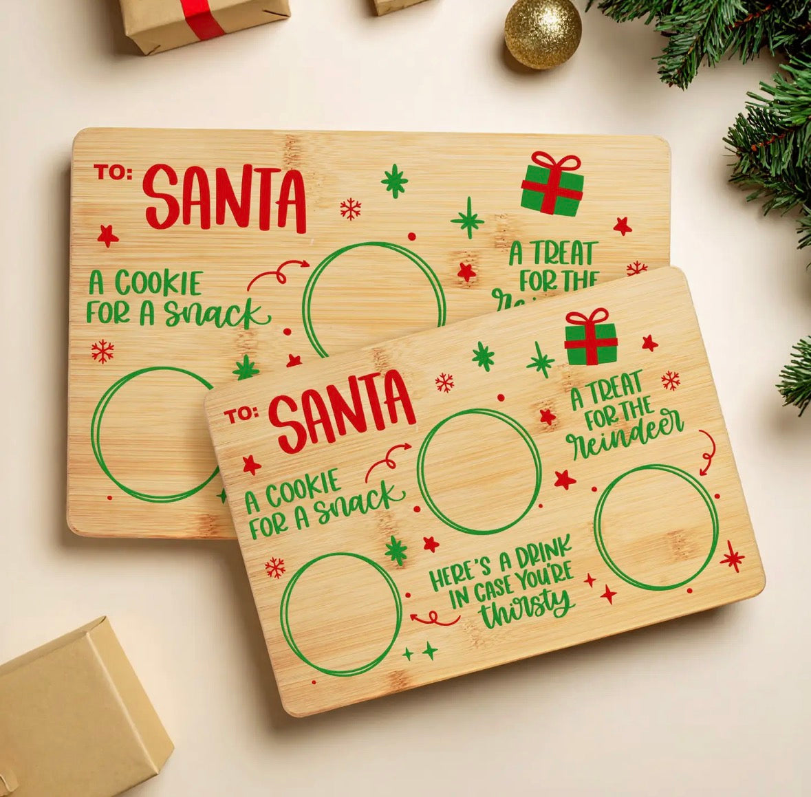 *Pre-order* Christmas cookies & milk for Santa Tray