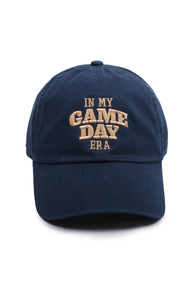 In My Gameday Era Embroidered Baseball Cap: Grey